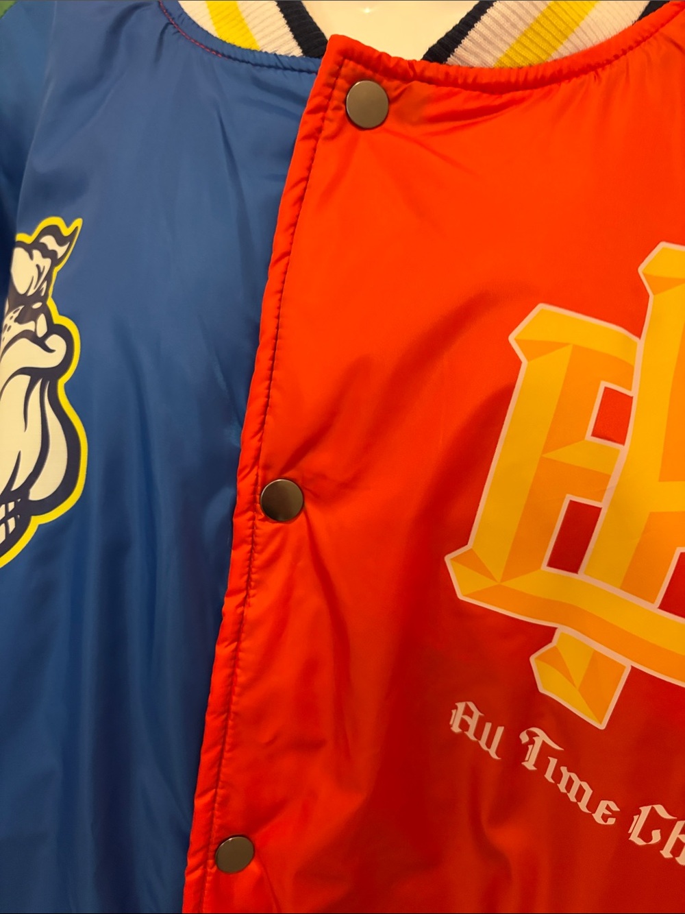 Reason NY Multicolor Varsity Bomber Jacket XXL - Picture 6 of 8
